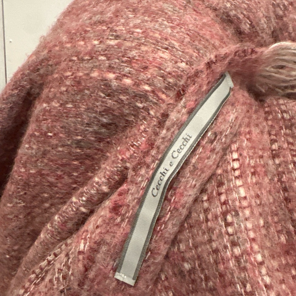 Women's Pink checchi e checchi blanket/scarf